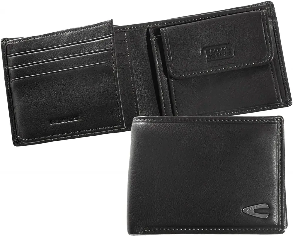 Camel Active malá peněženka B34-703-60 černá, zip na bankovky