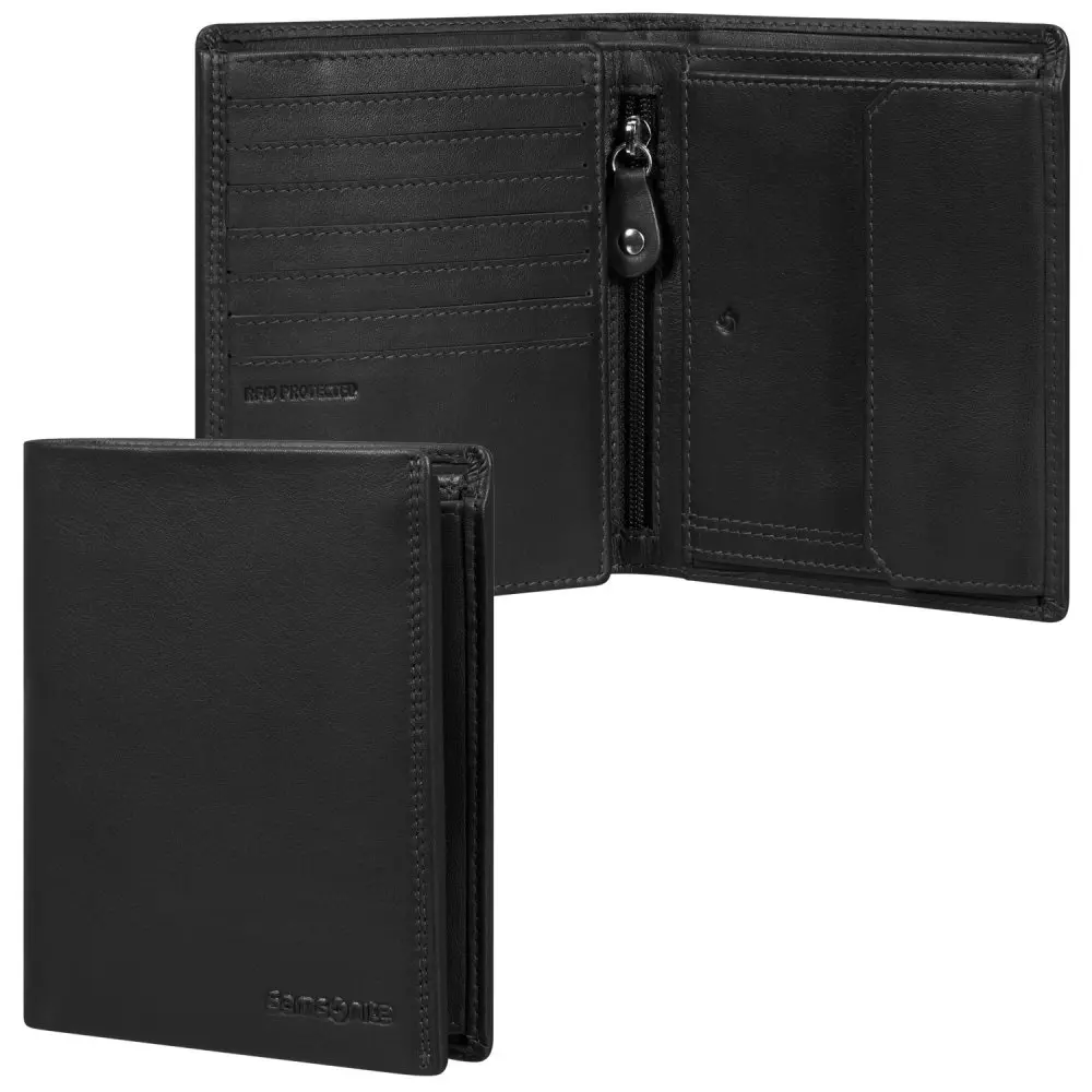 Samsonite Attack 2 SLG 147 pánská kožená peněženka černá 144451-1041