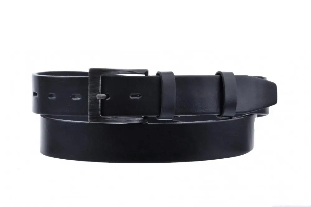Penny belts pánský kožený černý pásek 14-60