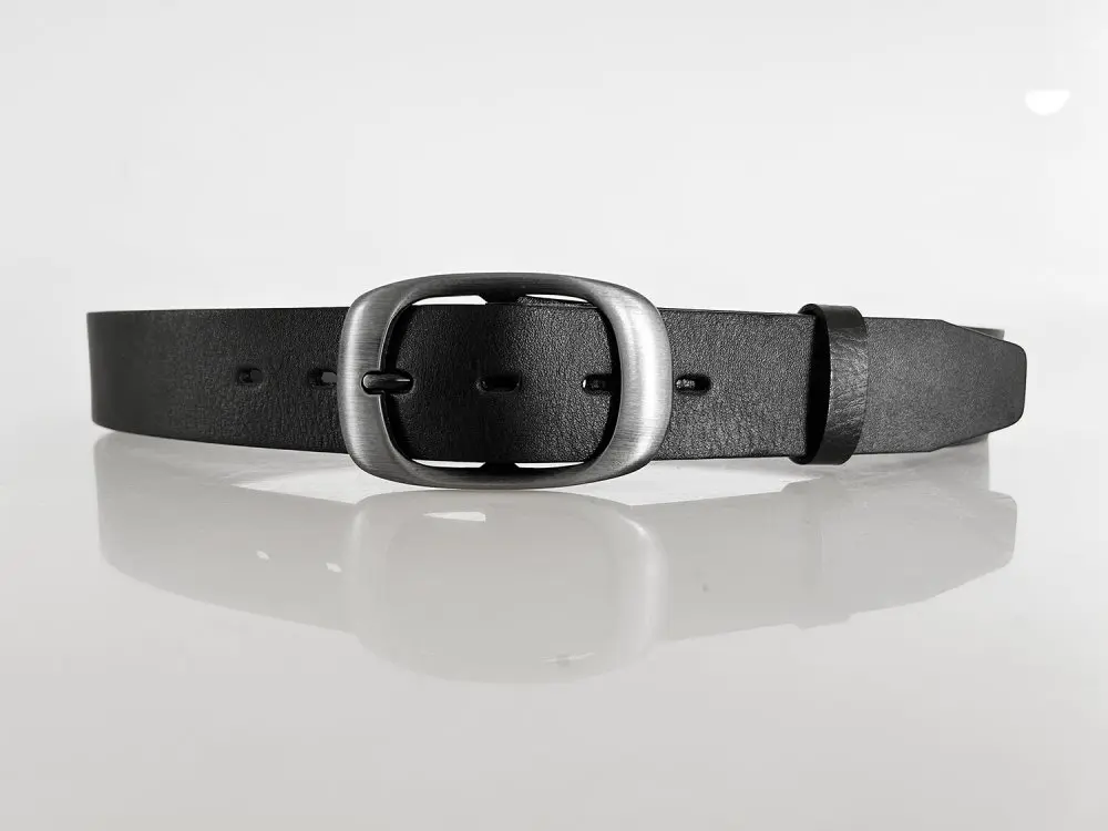 Penny Belts dámský kožený pásek 7263 černý matný 95 cm
