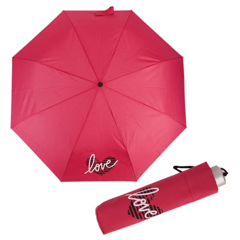 Doppler Mini Light Cool Kids Love - dětský skládací deštník 722165KN02 červený