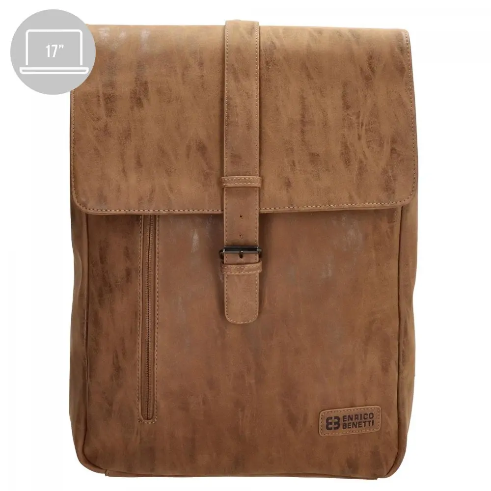 Pánský koženkový batoh 66599-010 camel hnědý