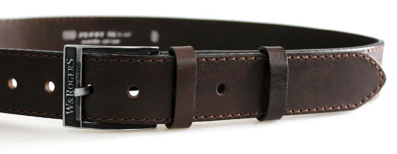 Pánský kožený hnědý pásek 17-1-40 115 cm