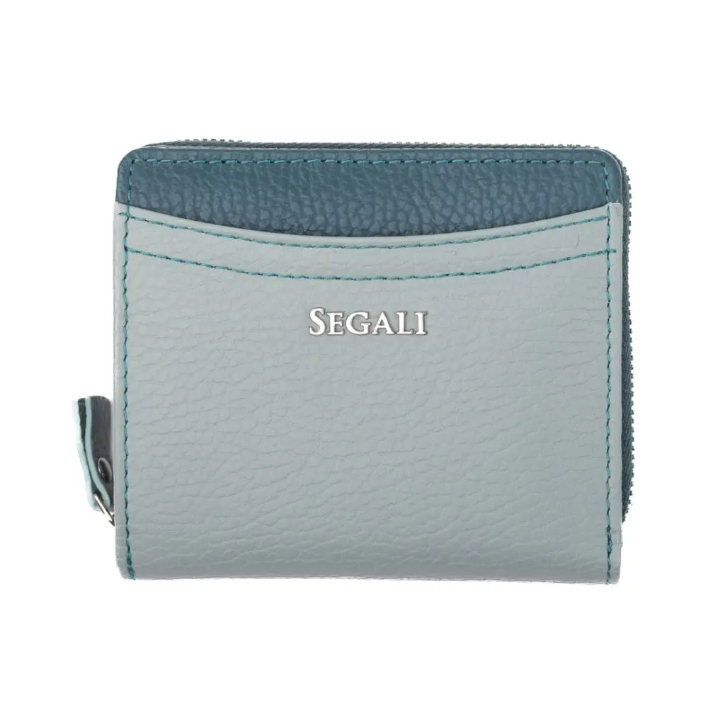 Dámská kožená peněženka SG-7544 SAGE/PEACOCK BLUE