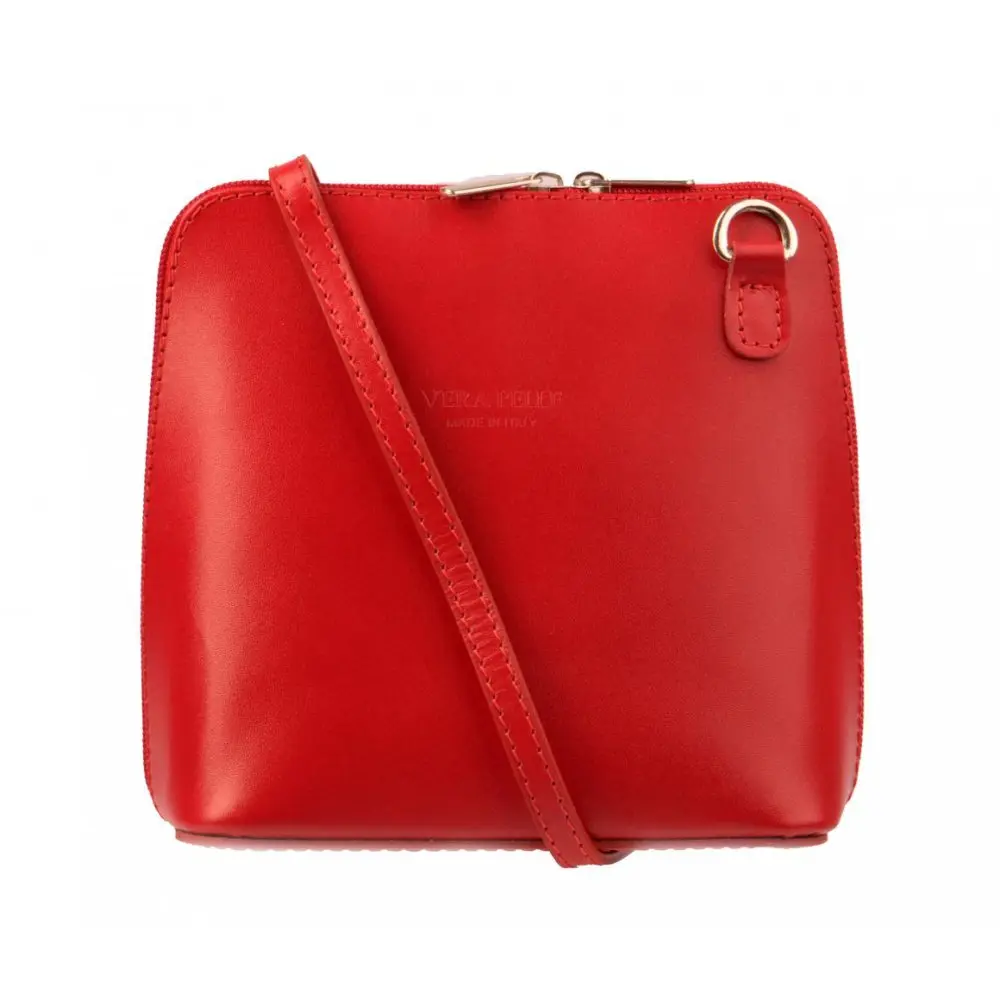 Giglio leather malá dámská kožená kabelka 133 červená