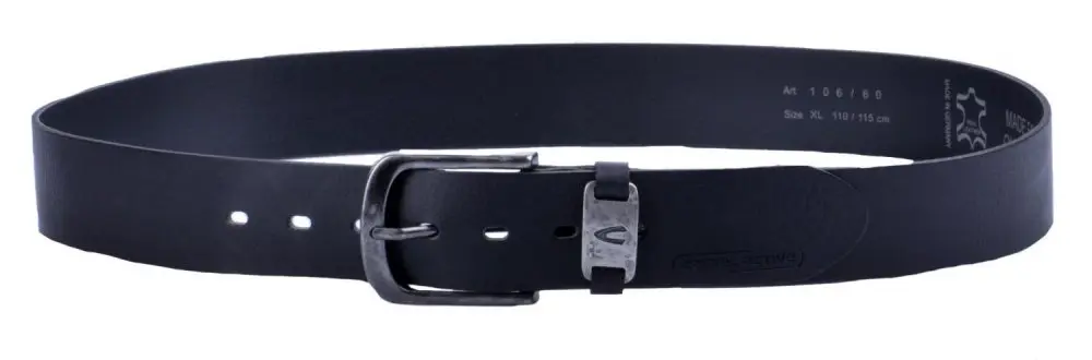 Camel Active kožený pánský pásek 106-115-60 černý velikost 110/115 cm 110/115 cm