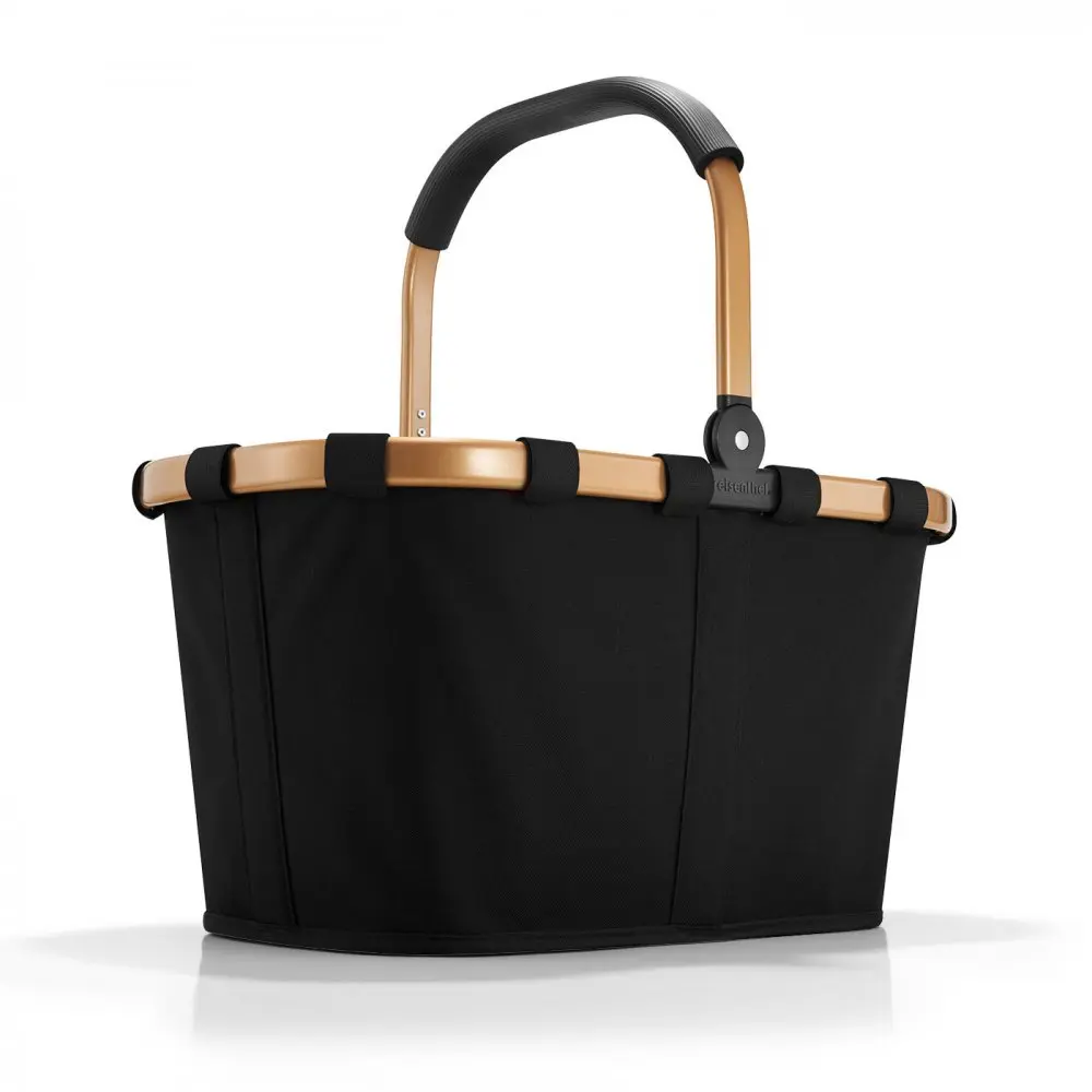 Reisenthel Carrybag frame gold/black nákupní košík BK7041