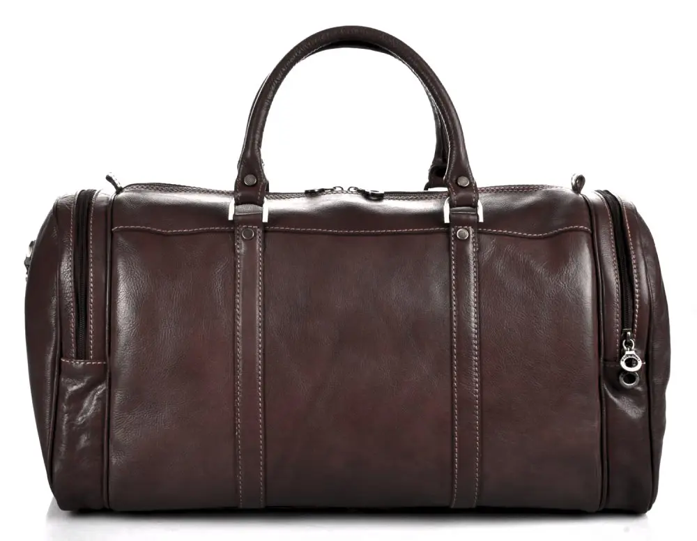 Giglio leather Kožená cestovní taška 0429 tmavě hnědá