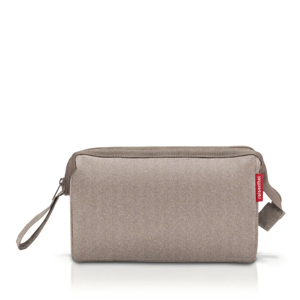 Dámská taštička na kosmetiku Reisenthel Travelcosmetic Herringbone Mokka WC6054