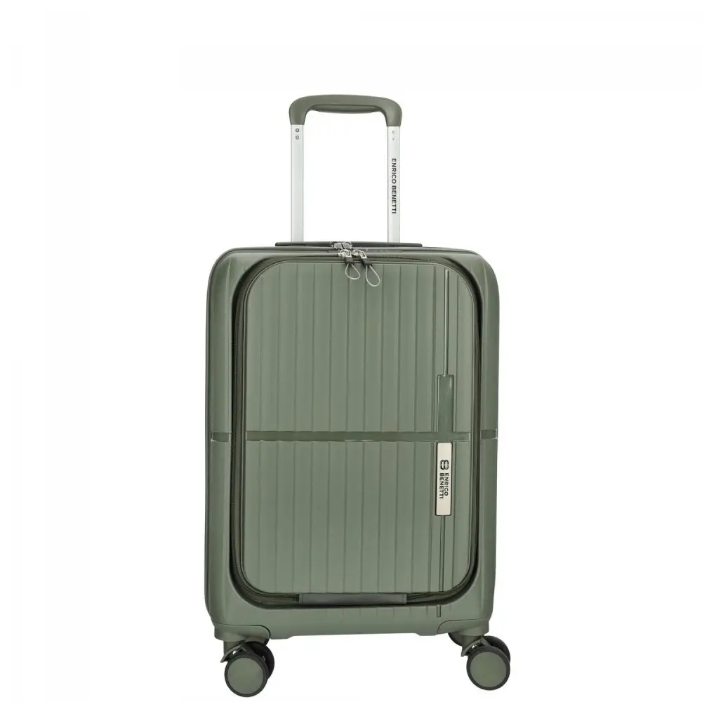 Kabinový kufr s vyklápěcí kapsou Tokyo 55 × 35 × 20 cm – 35 L zelený 21003-55-029