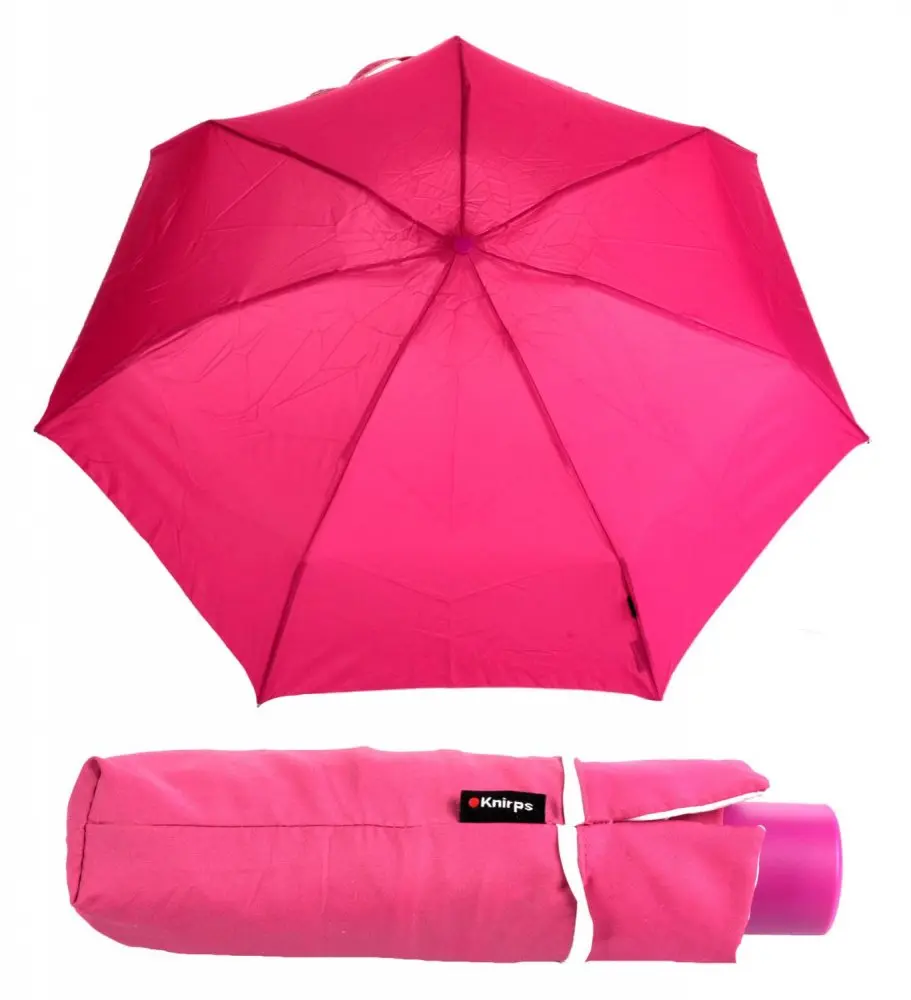Skládací lehký deštník Knirps piccolo fuchsia 898686212