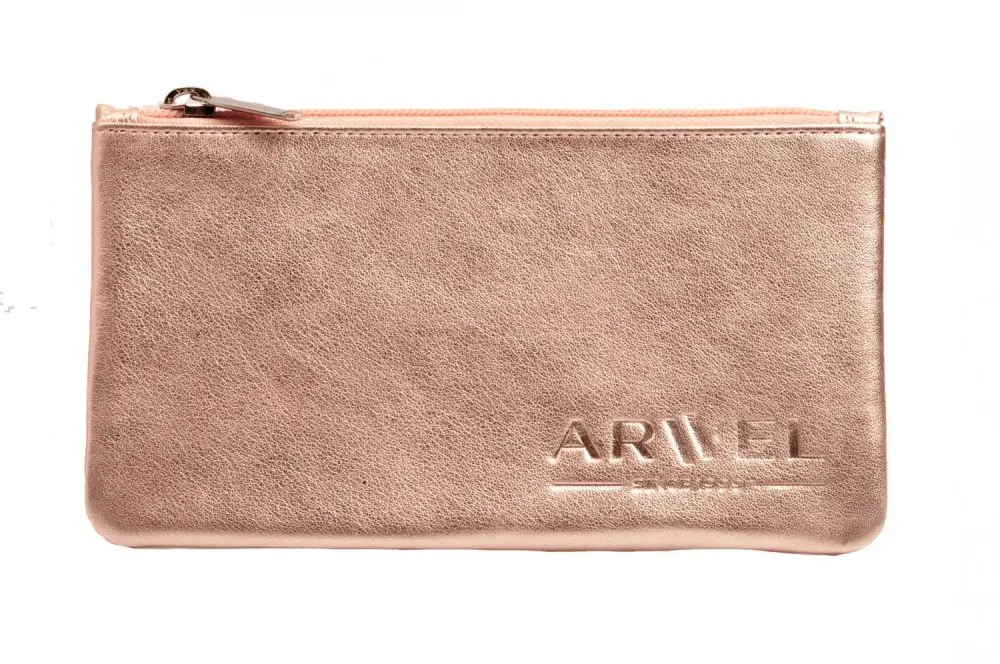 Kožená kosmetická etue 611-0023 Rose gold