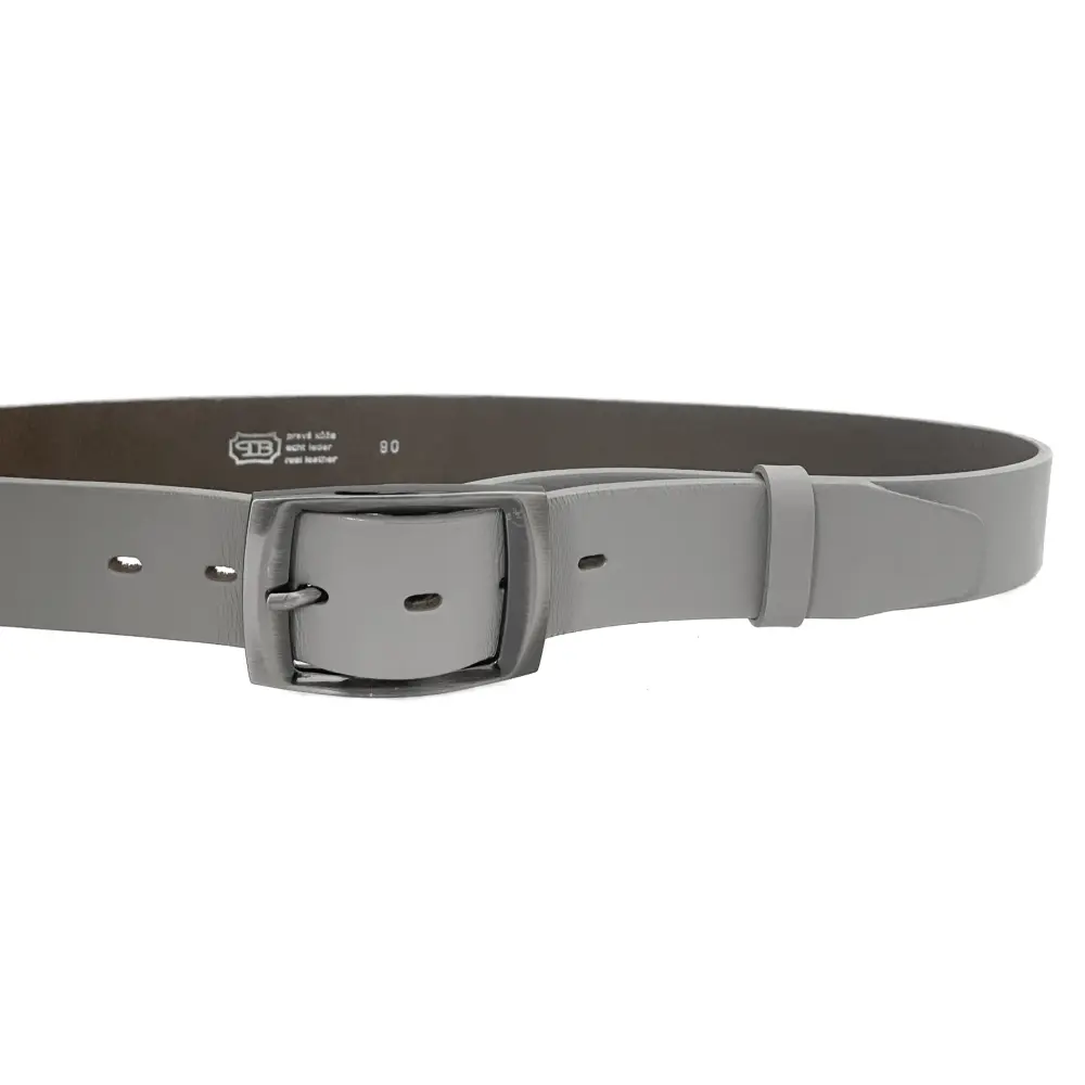 Penny Belts Kožený dámský pásek 4451 světle šedý