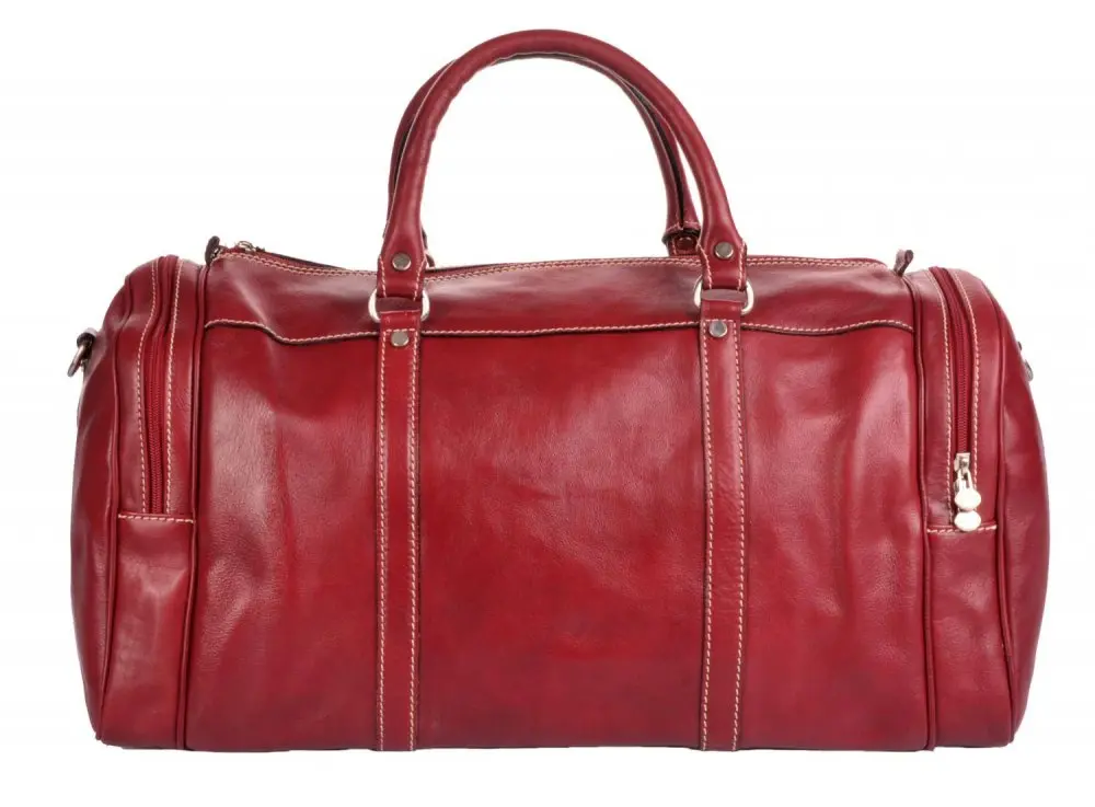 Giglio leather kožená cestovní taška 0429 červená