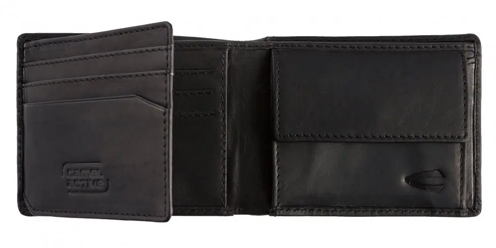 Camel Active Malá pánská kožená peněženka černá 280-701-60 RFID SAFE