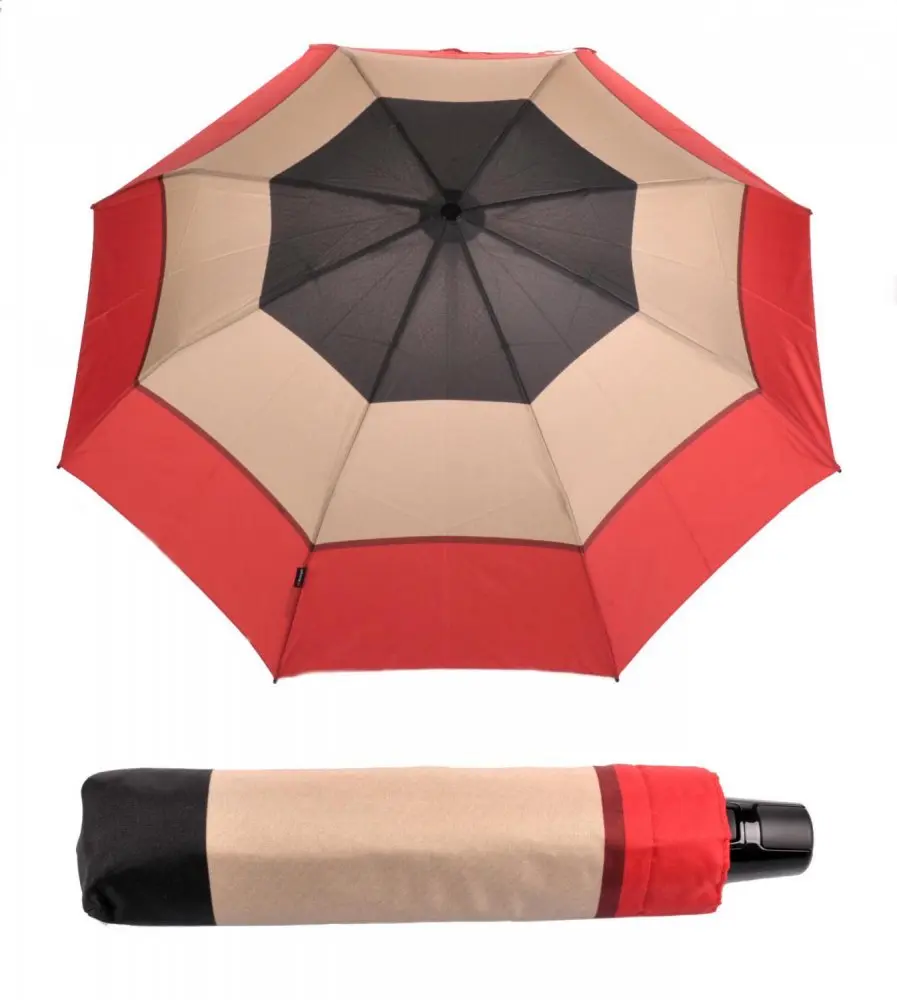 Plně automatický skládací deštník T2 Duomatic Bright Red 898786394