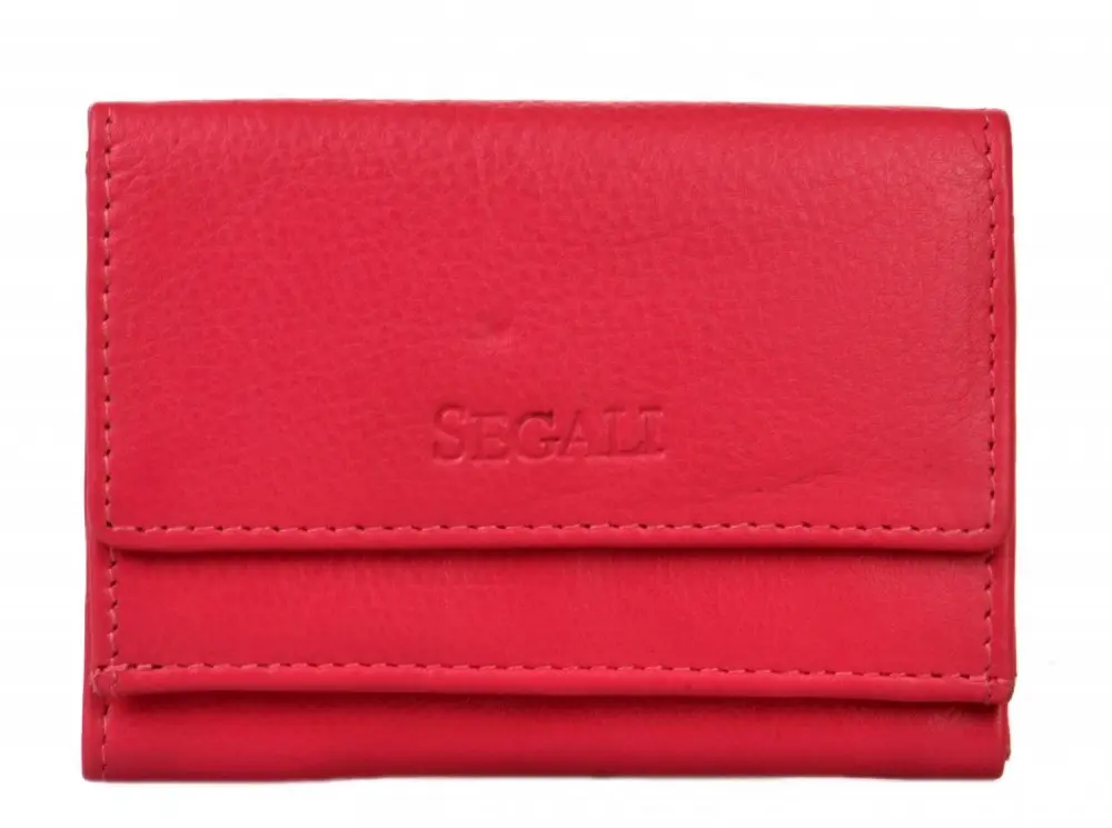 Malá kožená peněženka SEGALI SG-1756 růžová hot pink