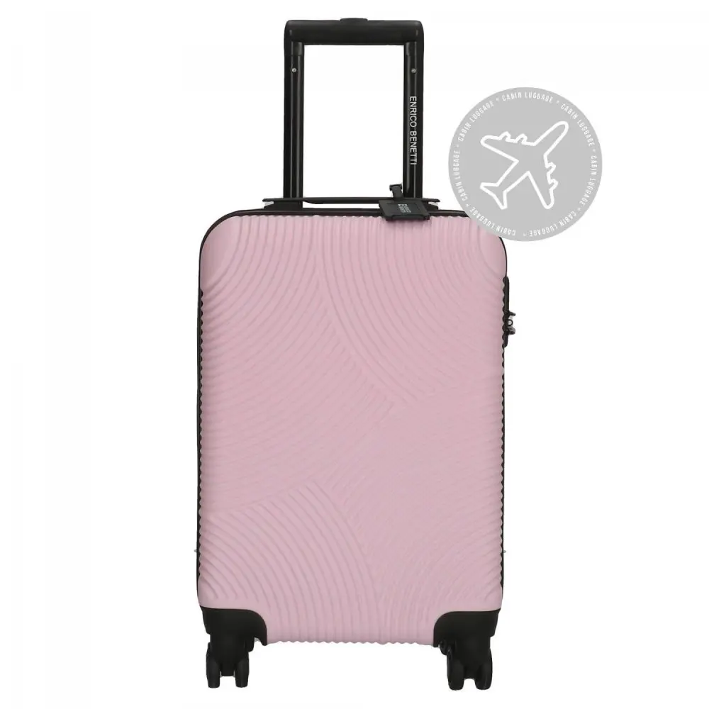 Kufr do letadla 55 cm Enrico Benetti Louisville S pink 39040-50-009 růžový