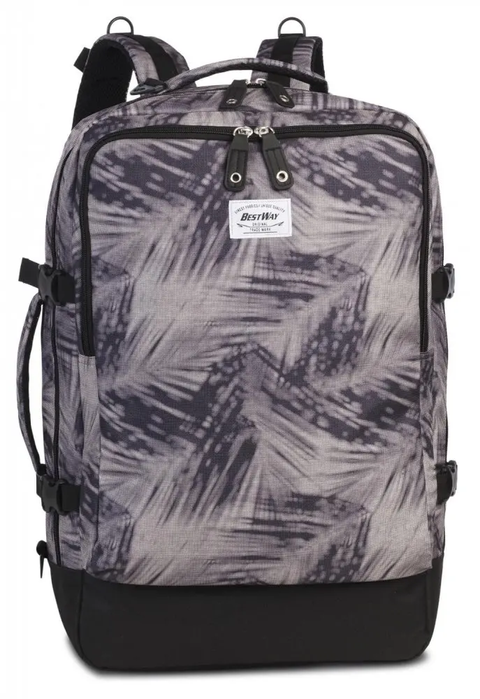 BestWay Příruční zavazadlo - batoh Cabin PRO 40252-0129 54x35x20 black / beige