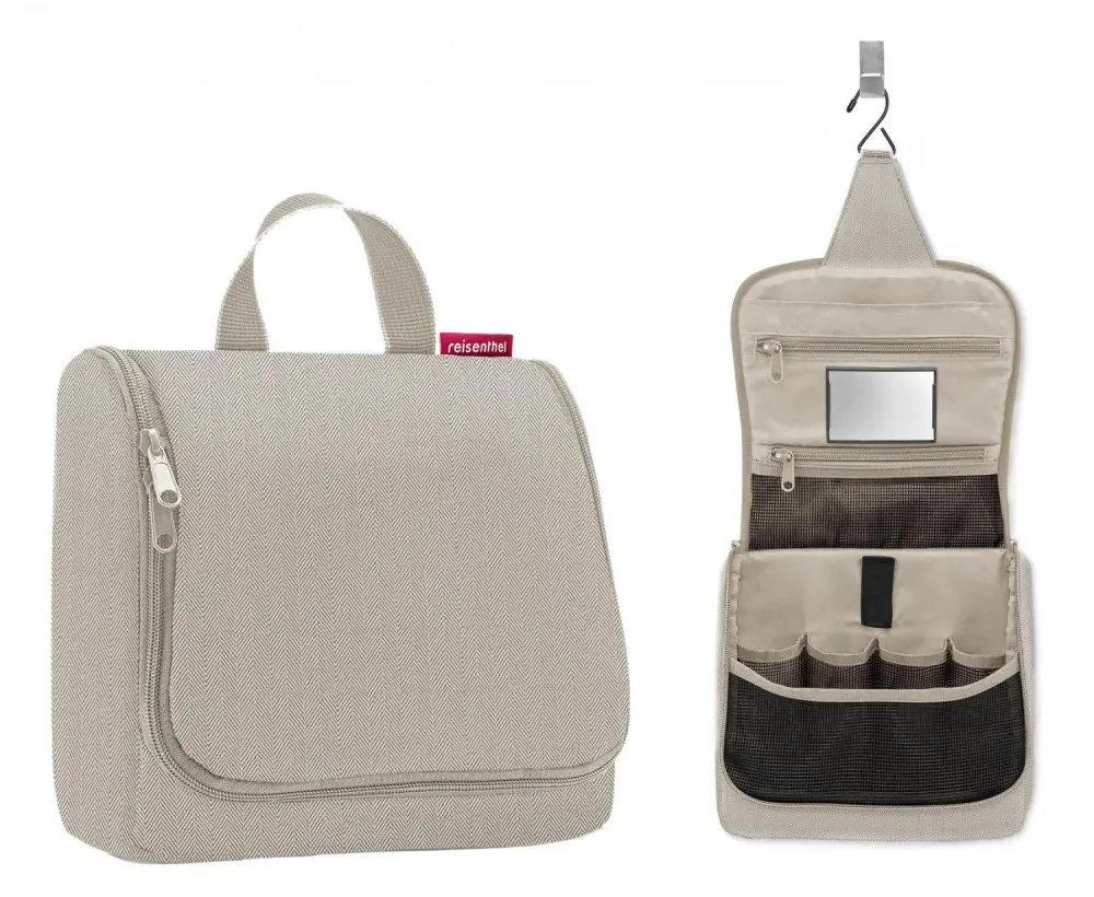 Reisenthel Toiletbag Herringbone béžová kosmetická taška