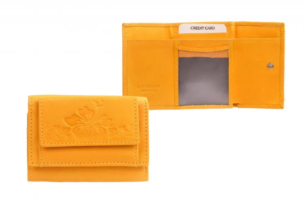Dámská malá žlutá peněženka 7116-A YELLOW