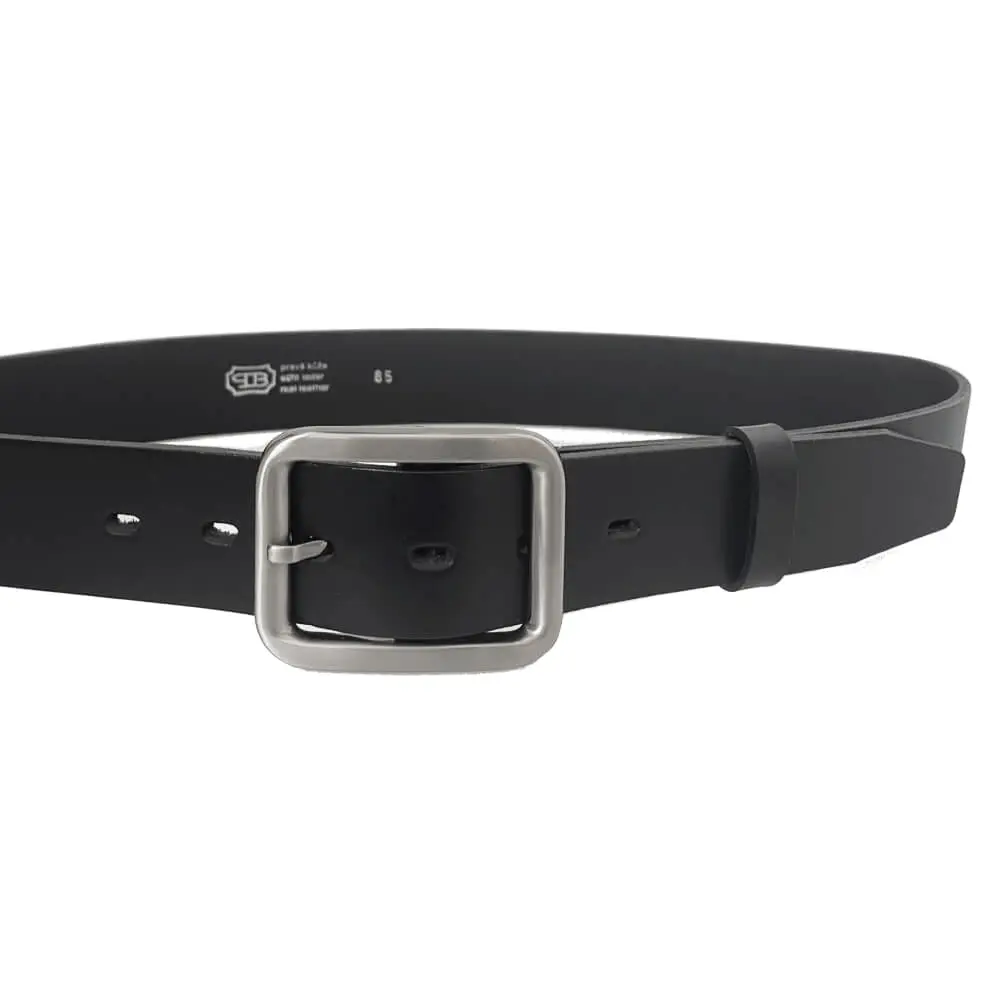 Penny Belts kožený pásek 4163 černý