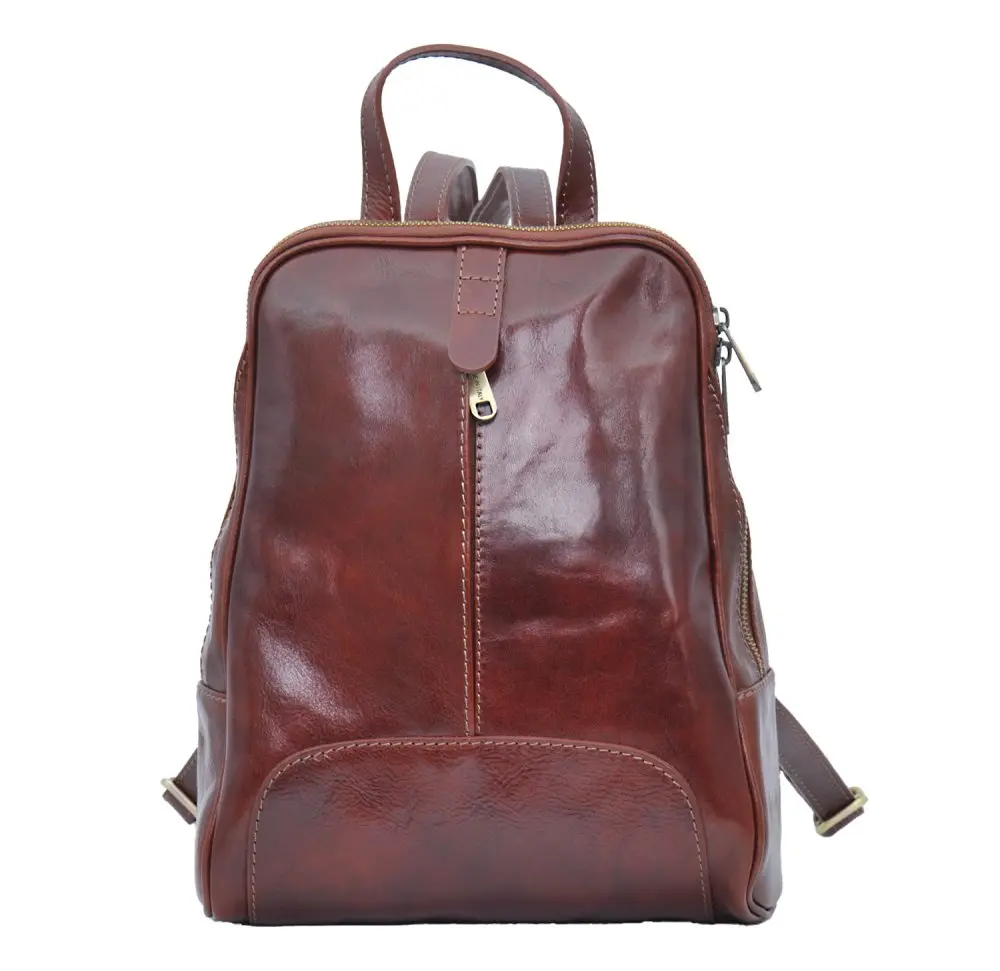 Giglio leather kožený batoh 33 hnědý