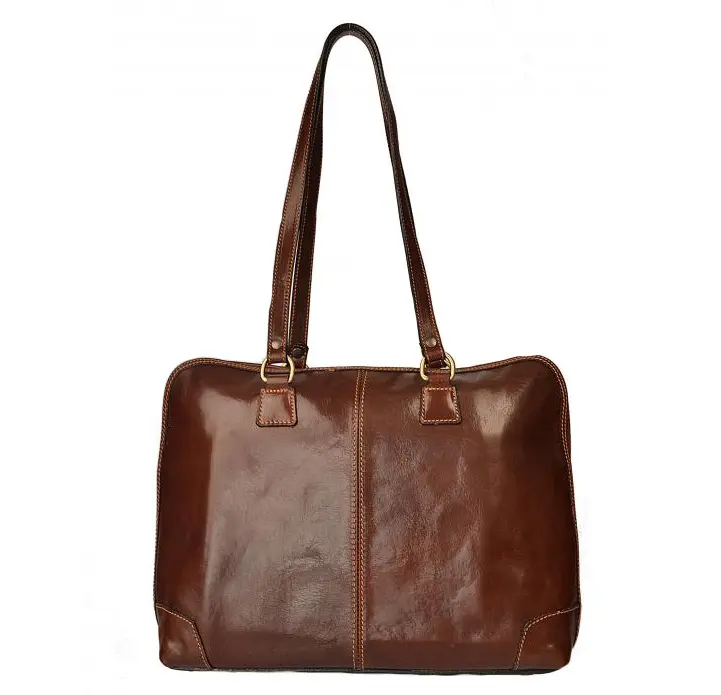 Giglio leather dámská pracovní taška 309 hnědá