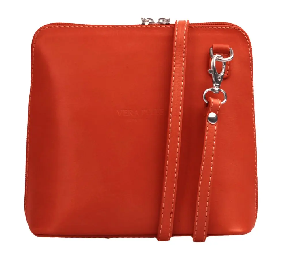 Giglio leather Malá dámská kožená kabelka 133 oranžová