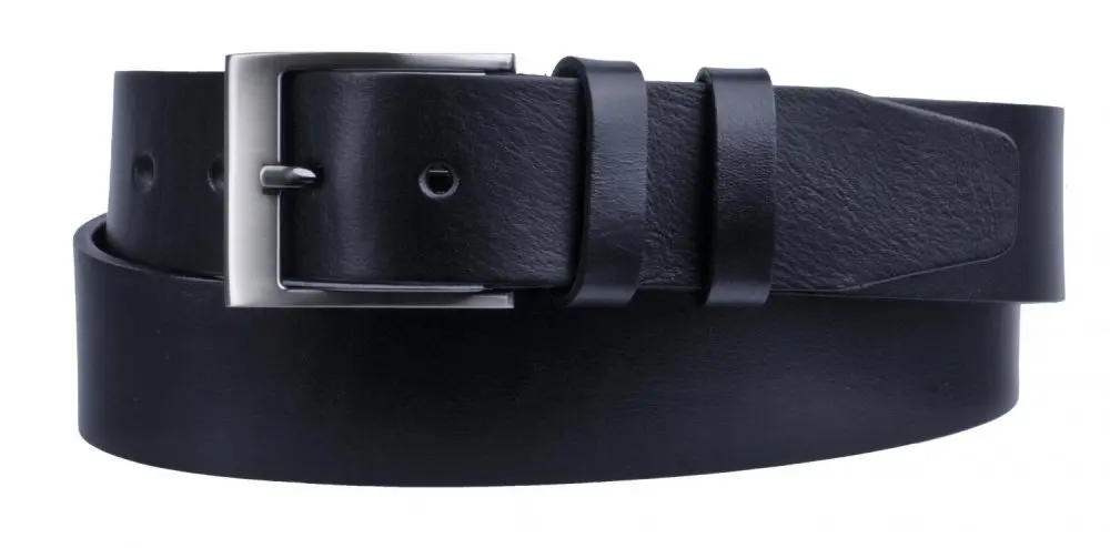 Pánský kožený opasek 22-60 černý 85 cm