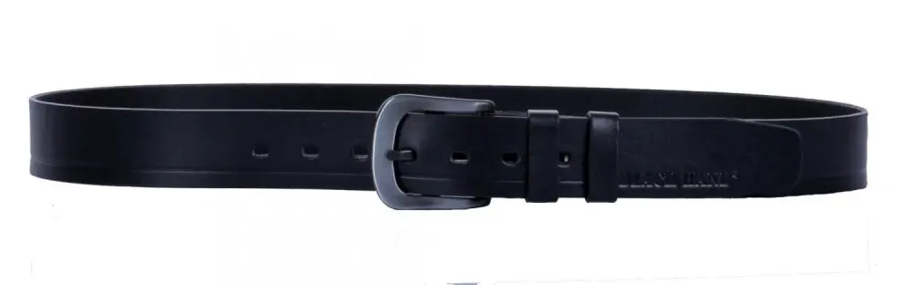 Pánský kožený černý pásek 007-98B 95 cm