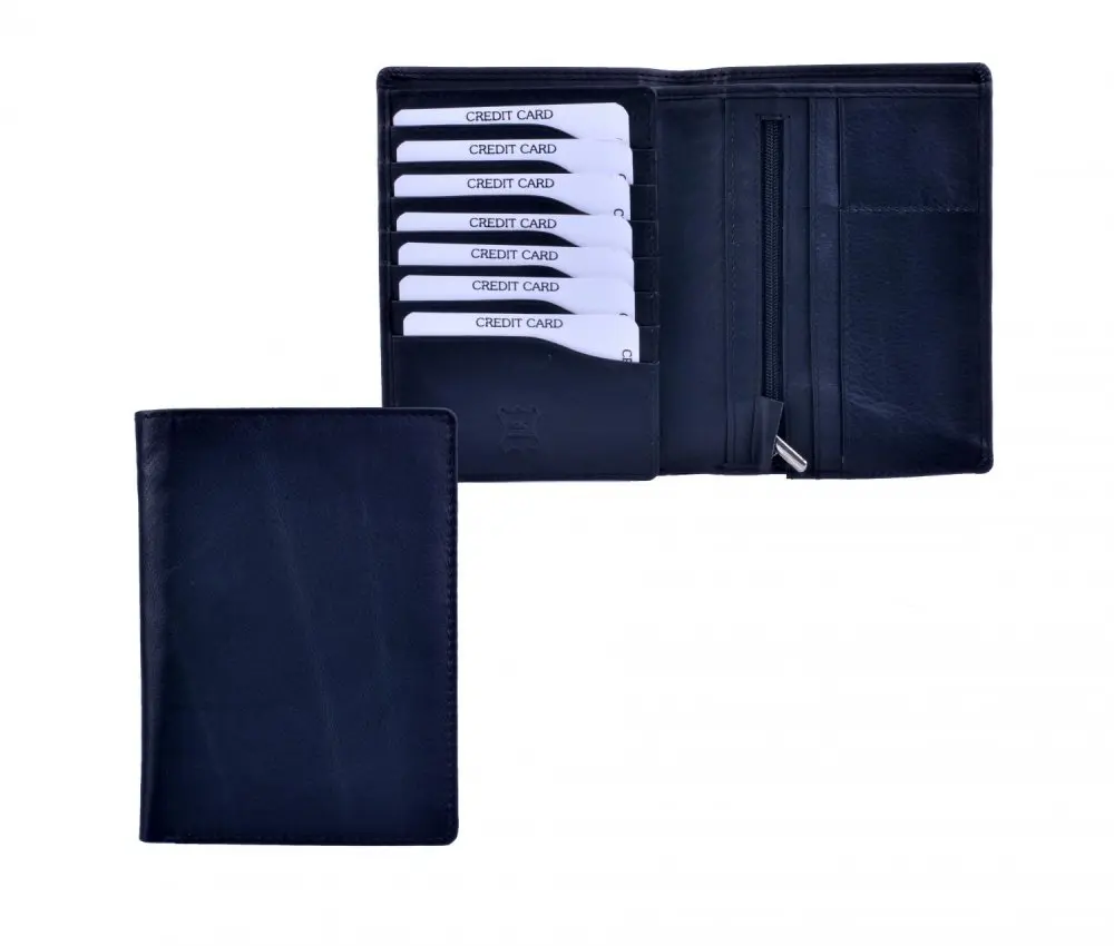 New bags leather Kožené pouzdro na pas a doklady 6056 černé