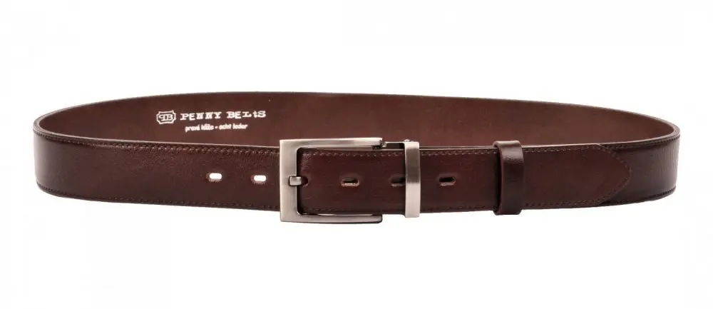 Pánský kožený pásek  35-020-22-40 hnědý