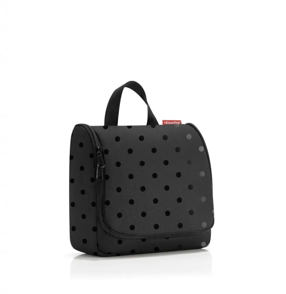 Reisenthel Toiletbag Glossy Dots Black WH7075 – závěsná kosmetická taška WH7075