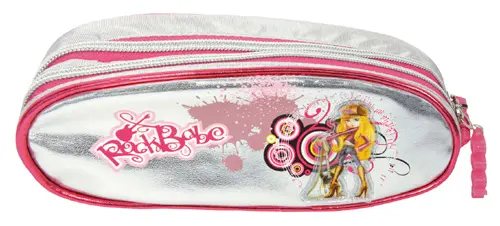 Dívčí školní penál elipse Rock Babe Silver 025822