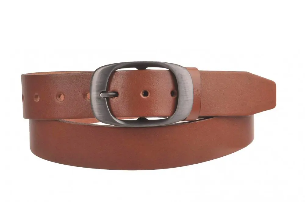 Penny Belts Dámský kožený opasek 7248 přírodní hnědá