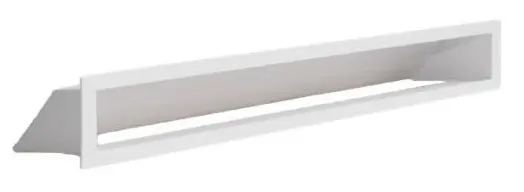 Krbová mřížka NORDflam AERO, 78x9 cm, bílá