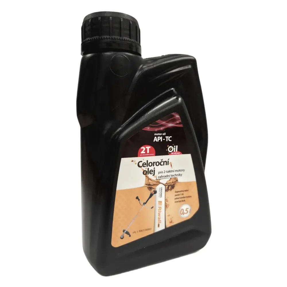 Celoroční olej Riwall pro 2-taktní motory (0.5l) RACC00003