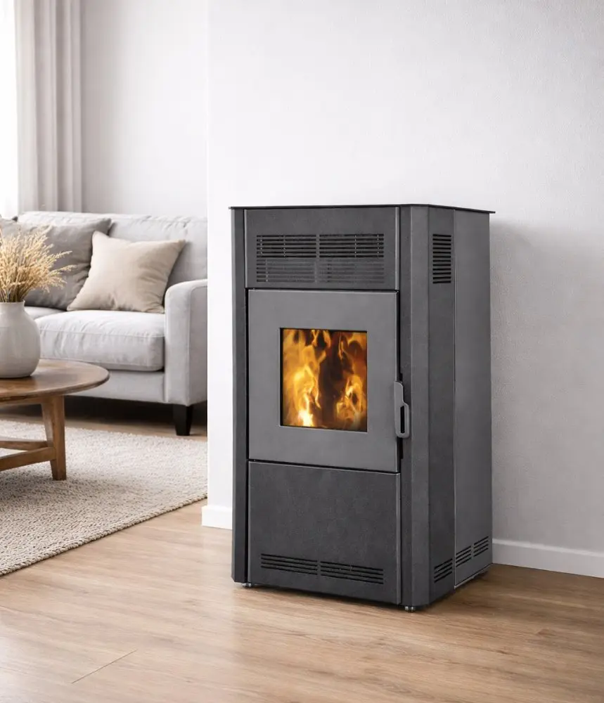 Peletová kamna BLIST Optima 10, 9 kW, černá