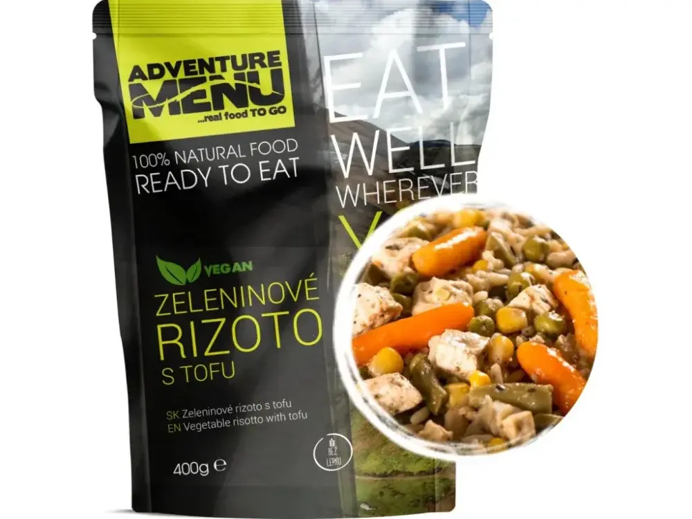 ADVENTURE MENU zeleninové rizoto s tofu - ADM sterilizované hotové jídlo