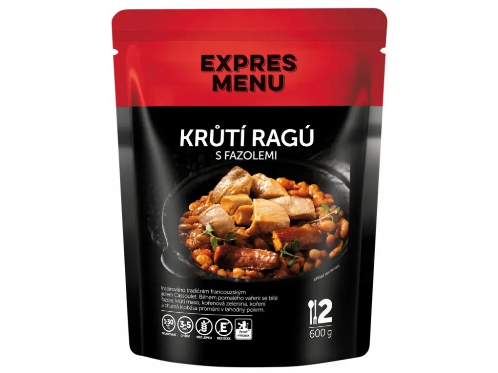 Krůtí ragú s fazolemi EXPRES MENU, 2 porce, 600 g