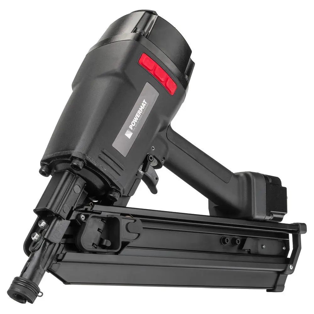 Pneumatická pásová hřebíkovačka POWERMAT PM-GP-80T PRO, 50–90 mm + kufr