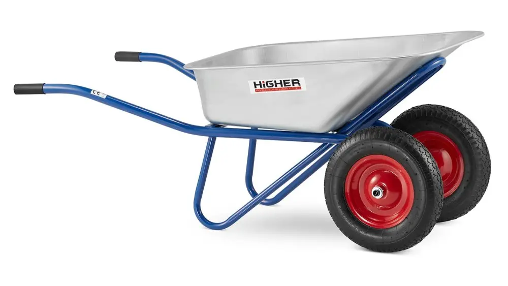 Stavební kolečko HIGHER WB-6518, 130 L, nosnost 210 kg
