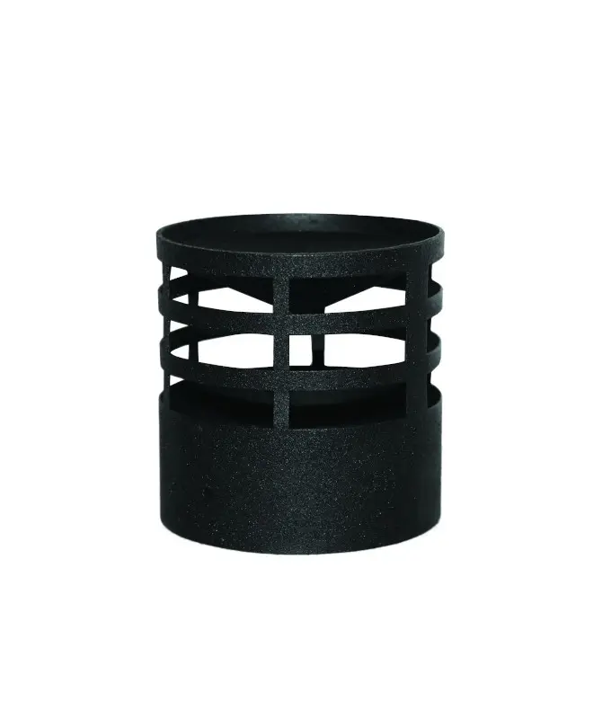 Koncovka kouřovodu pro peletová kamna PRODMAX 80 mm, 1,2 mm, černá