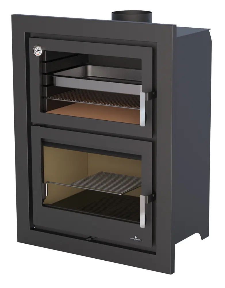 Krbová kamna BRONPI MURANO-E s troubou, 14 kW