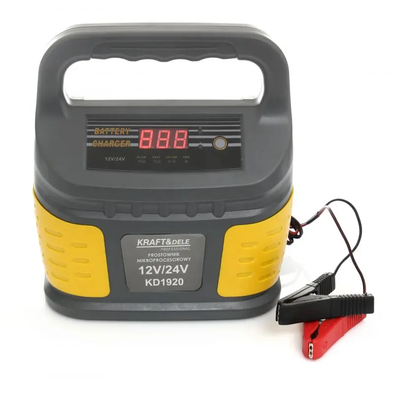 Mikroprocesorová nabíječka Kraft&Dele KD1920, 60–200A, 12/24V, LCD