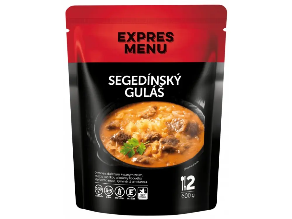 Segedínský guláš EXPRES MENU (2 porce)