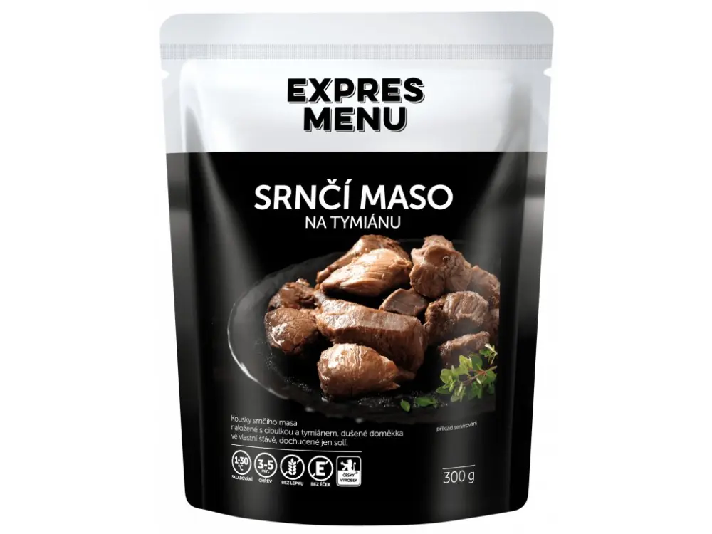 Srnčí maso na tymiánu EXPRES MENU, 3 porce, 300 g