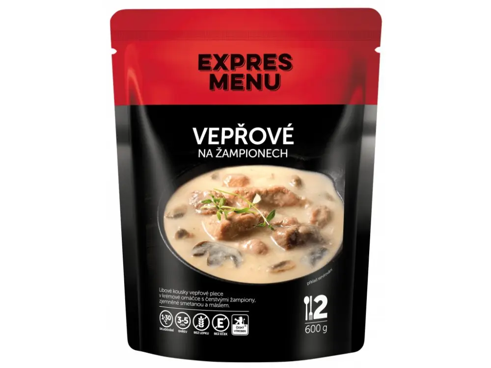 Vepřové na žampionech EXPRES MENU 600 g