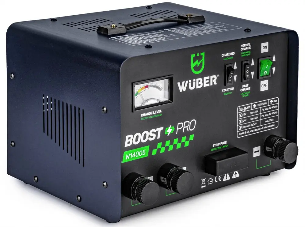 Autonabíječka s funkcí startování WUBER W14005, 12/24 V, 40 A
